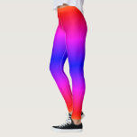 Leggings Púrpura rosa Rojo Azul Neón Gradiente<br><div class="desc">Púrpura rosa Rojo Azul Neón Gradiente</div>