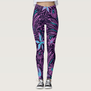 Leggings Púrpura Tropical