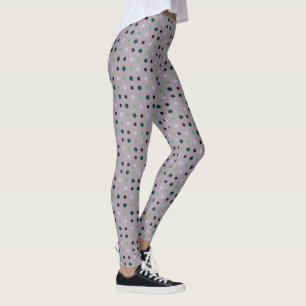 Leggings Púrpura, Verde azulada y verde