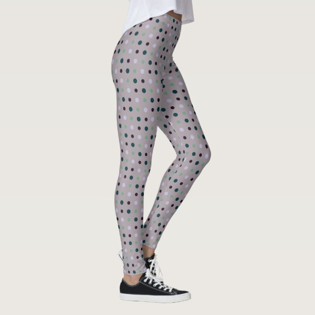 Leggings Púrpura, Verde azulada y verde (Derecha)