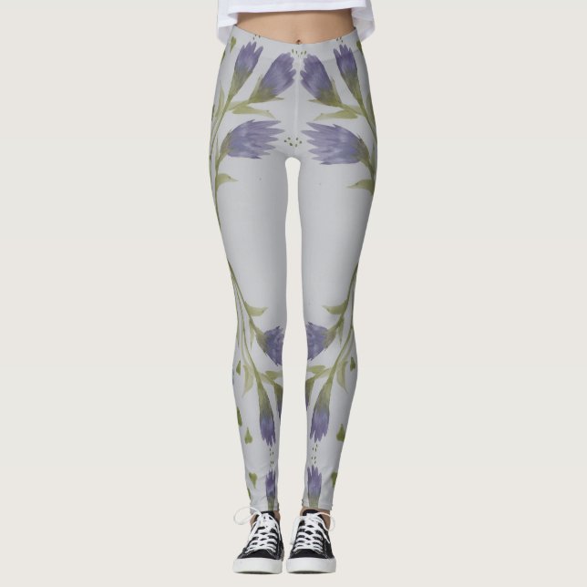 Leggings Púrpura Y Azul (Anverso)