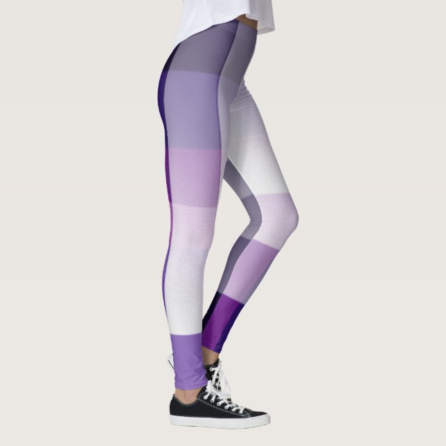 Leggings Púrpura y blanco (Derecha)