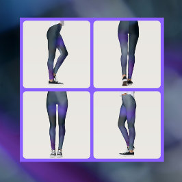 Leggings Púrpura y gris de estilo