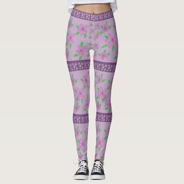 Leggings Púrpura y malva (Anverso)