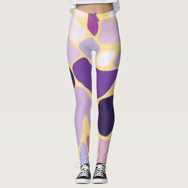 Leggings Púrpura y Oro (Anverso)