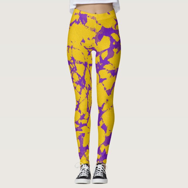 Leggings Púrpura y tinte dorado (Anverso)
