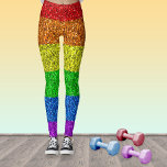 Leggings PURPURINA arcoíris vibrante de la bandera LGBT des<br><div class="desc">Leggings únicas de ropa estilo moda con bandera Sparkly LGBT en vibrantes chispas purpurinas rojas,  naranjas,  amarillas,  verdes,  azules y violetas. *foto de chispas,  no purpurina real!</div>