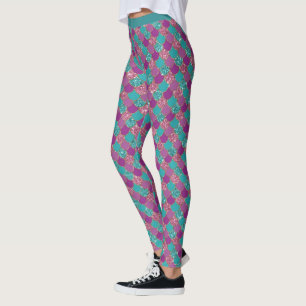 Leggings Purpurina asombroso Escala de Sirenas Pastel Glam 