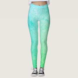 Leggings Purpurina azul verde naranja