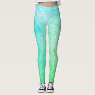 Leggings Purpurina azul verde naranja