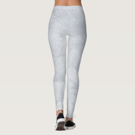 Leggings Purpurina blanco de invierno esparce a Navidades