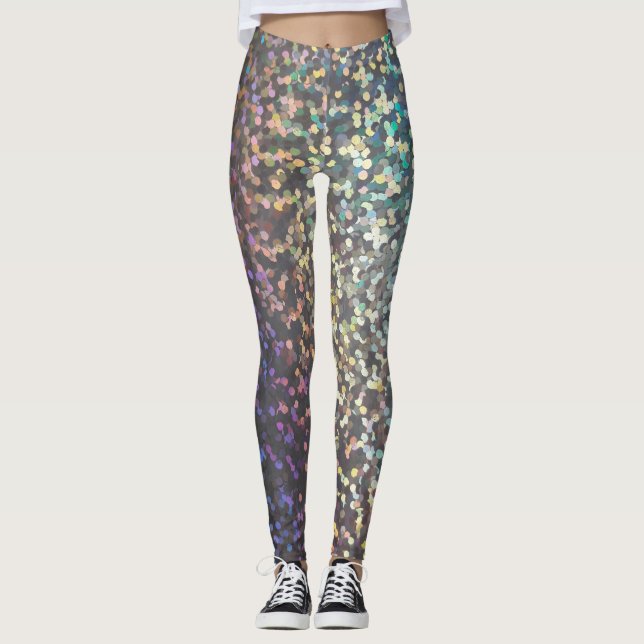 Leggings Purpurina bokeh sparkke print (Anverso)
