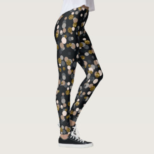 Leggings Purpurina Confetti Peach, Maple, Gray and Gold