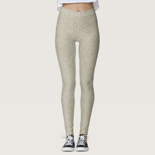 Leggings Purpurina de arena de Champagne