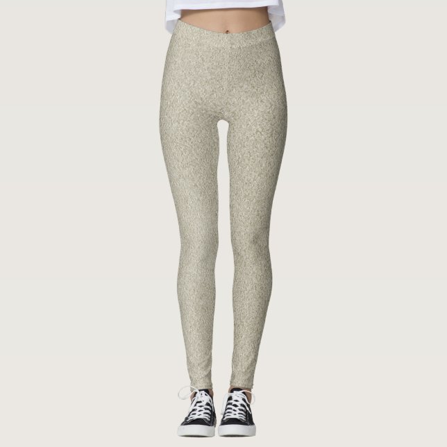 Leggings Purpurina de arena de Champagne (Anverso)