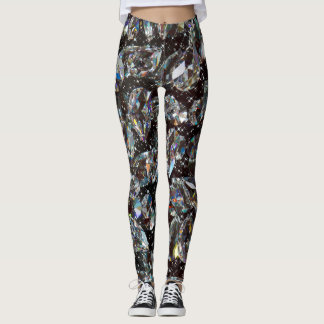 Leggings Purpurina de diamantes Sparkle Elegant