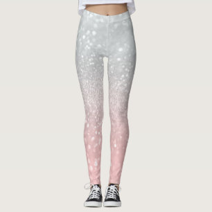 Leggings Purpurina de la Princesa Gris de Rubor #1a (Purpur