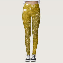 Leggings Purpurina de oro de Glam