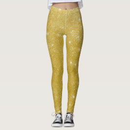 Leggings Purpurina de oro de Glam