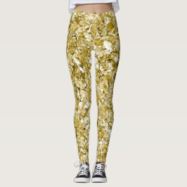 Leggings Purpurina de oro de Glam