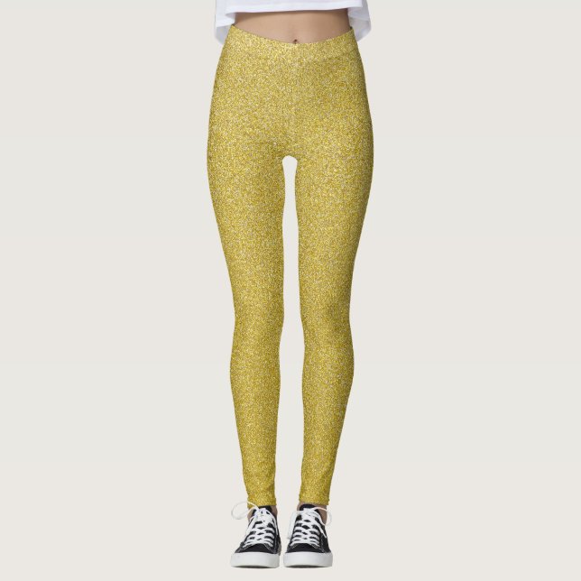 Leggings Purpurina de oro, Sparkle, fondo Purpurina (Anverso)