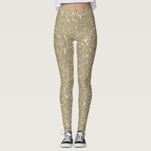 Leggings Purpurina de oro Sparkly Elegly Classy Girly Cute