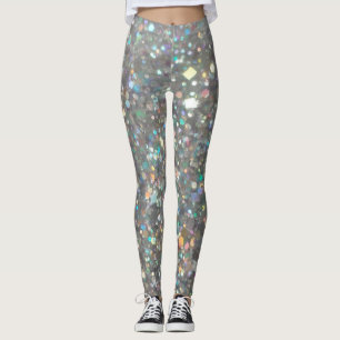 Leggings Purpurina de plata