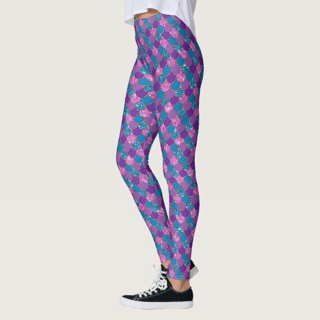 Leggings Purpurina de Sirenas (Izquierda)