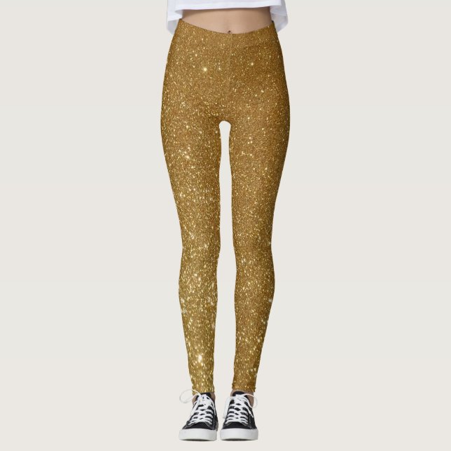 Leggings Purpurina dorado original (Anverso)