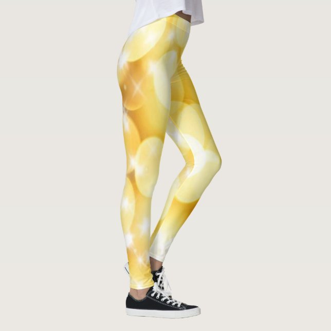 Leggings Purpurina espuma en Purpurina de imitación amarill (Derecha)