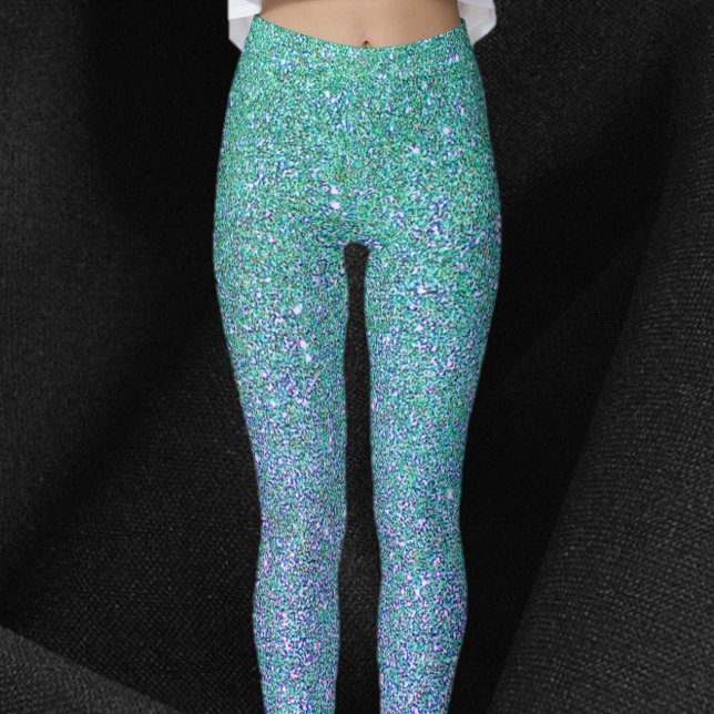 Leggings Purpurina Glam Blue Green y Purple (Subido por el creador)