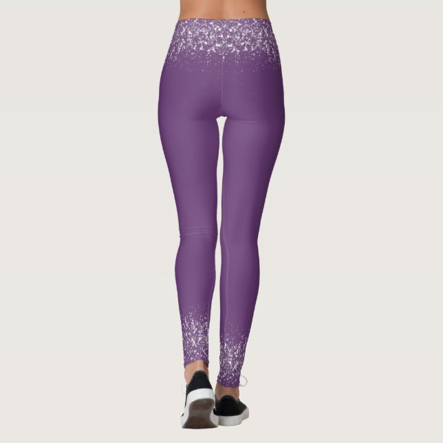 Leggings Purpurina Lilac moderno paracaídas Embarazo (Reverso)
