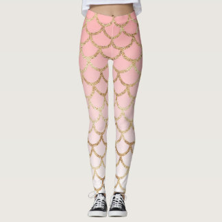 Leggings Purpurina Ombre Rosa, Sirenita Escavilla Leggencia