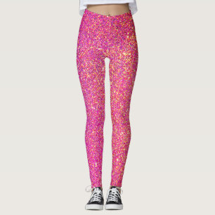 Leggings Purpurina Oro Rosa De Color Oscuro Moderno