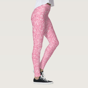 Leggings Purpurina rosa elegante pastel