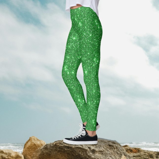 Leggings Purpurina Trendy Glam Irish Green Sparkle Shimmer (Subido por el creador)