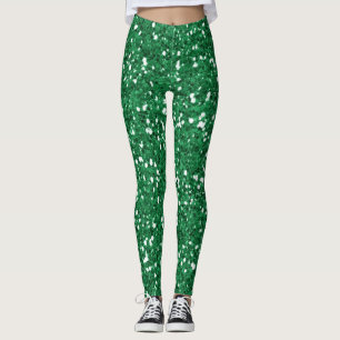Leggings Purpurina verde