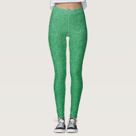 Leggings Purpurina verde, espárrago, fondo Purpurina