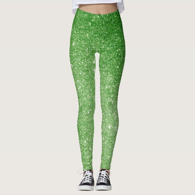 Leggings Purpurina Verde Glitz & Glam, Sparkling (Anverso)