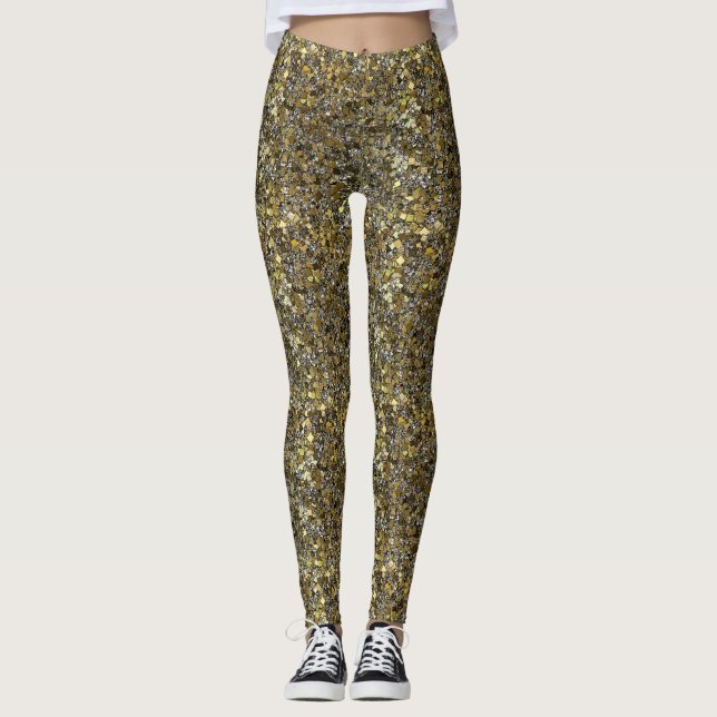 Leggings Purpurinas de plata y oro (Anverso)