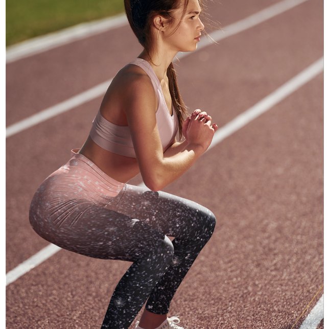 Leggings Purpurinas negros y rosados modernos (Subido por el creador)