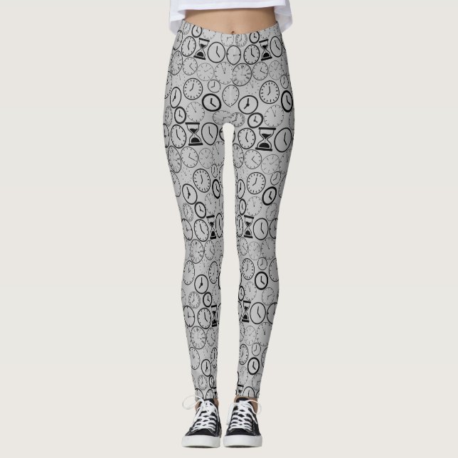 Leggings Qué hora es.wx4 L Gray BG (Anverso)