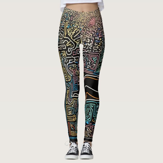 Leggings ¿Qué tal "ChromaDream Leggings: Un Kaleidoscope de (Anverso)