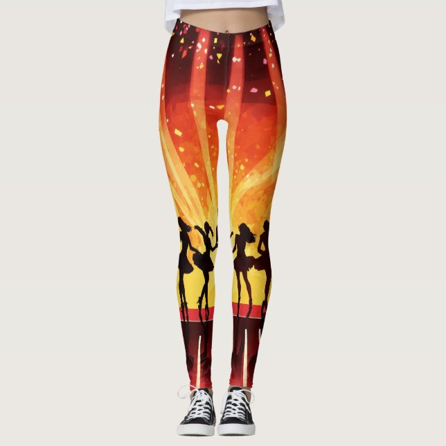 Leggings Qué tal "Dance Muse Leggings: Movimiento artístico (Anverso)