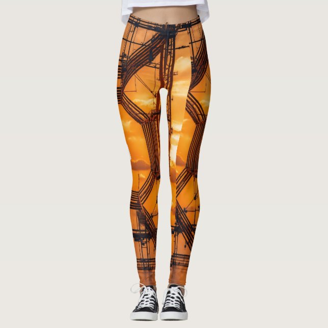 Leggings Qué tal "Tangerine Dream Leggings: Vibrant Orang (Anverso)