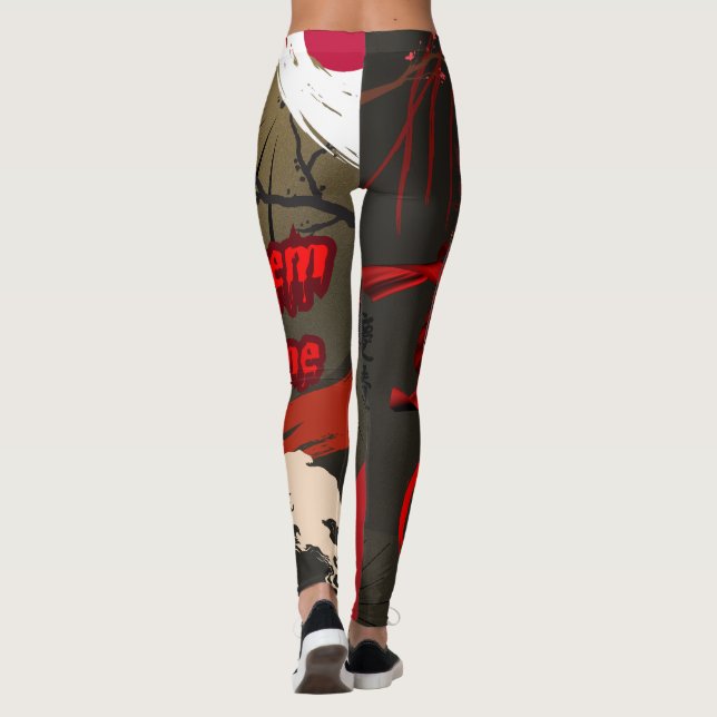 Leggings Que vengan, guerrero samurai japonés (Reverso)