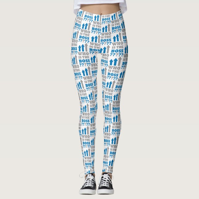 Leggings ¿Quién es el jefe? (Anverso)