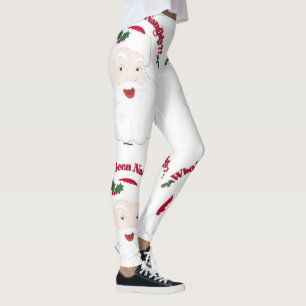 Leggings ¿Quién ha sido malo? Papá Noel vintage