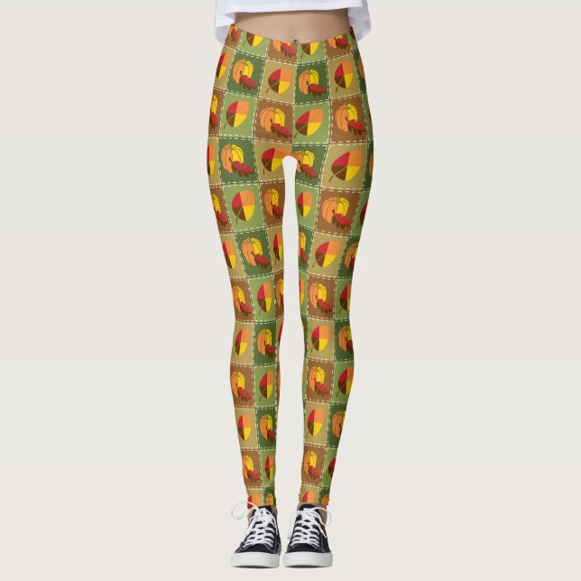 Leggings Quilt de otoño (Anverso)