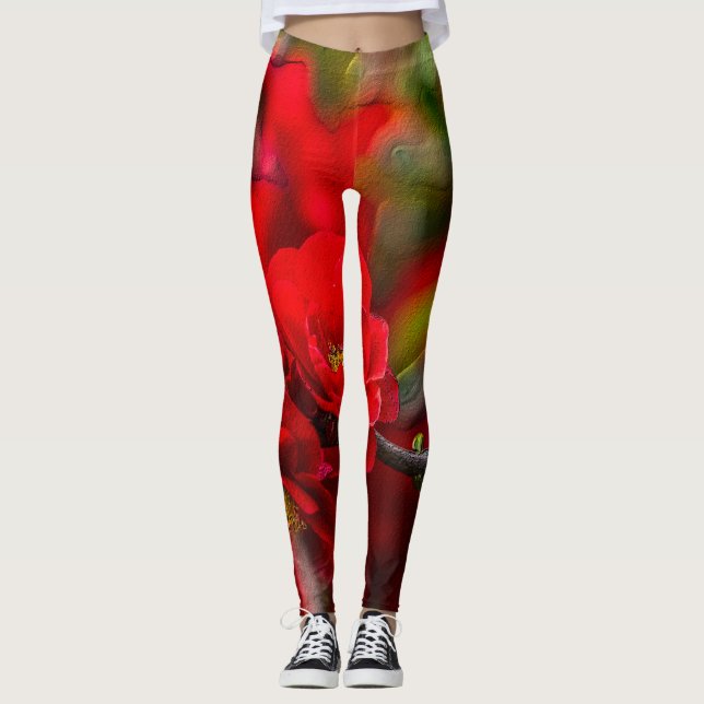 Leggings Quince Branch Painterly (Anverso)